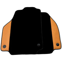 Black Floor Mats for Ferrari 458 Italia (2009-2015) with Beige Nappa Leather