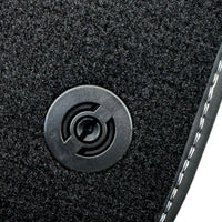 Black Floor Mats for Ferrari 458 Italia (2009-2015) with Cuoio Nappa Leather - AutoWin