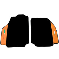 Black Floor Mats for Ferrari 458 Speciale (2012-2015) with Beige Nappa Leather | Italian Edition