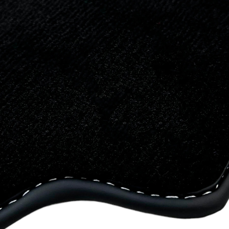 Black Floor Mats for Ferrari 458 Speciale (2012-2015) with Beige Nappa Leather | Italian Edition