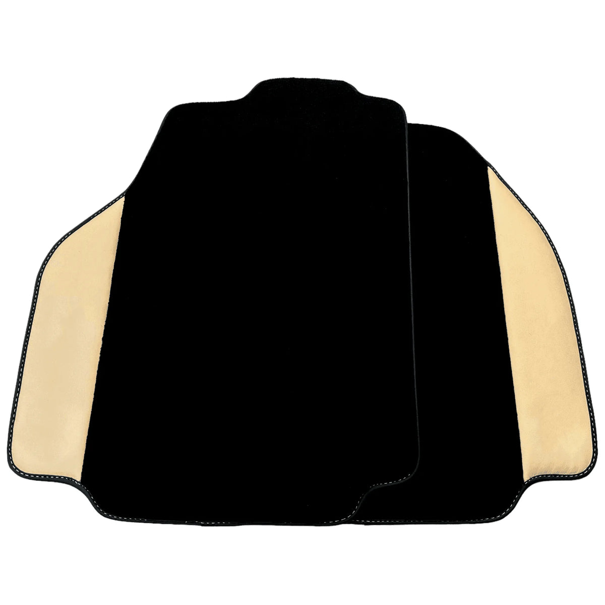 Black Floor Mats for Ferrari 458 Speciale (2012-2015) with Crema Nappa Leather