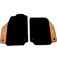 Black Floor Mats for Ferrari 458 Spider (2012-2015) with Beige Nappa Leather | Italian Edition - AutoWin