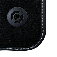 Black Floor Mats for Ferrari 488 GTB (2015-2022) with Beige Tradizione Nappa Leather