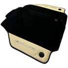 Black Floor Mats for Ferrari 488 GTB (2015-2022) with Crema Nappa Leather - AutoWin