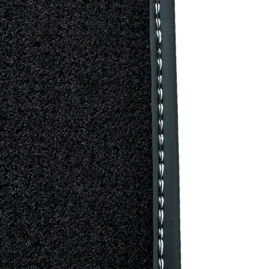 Black Floor Mats for Ferrari 488 GTB (2015-2022) with Cuoio Nappa Leather