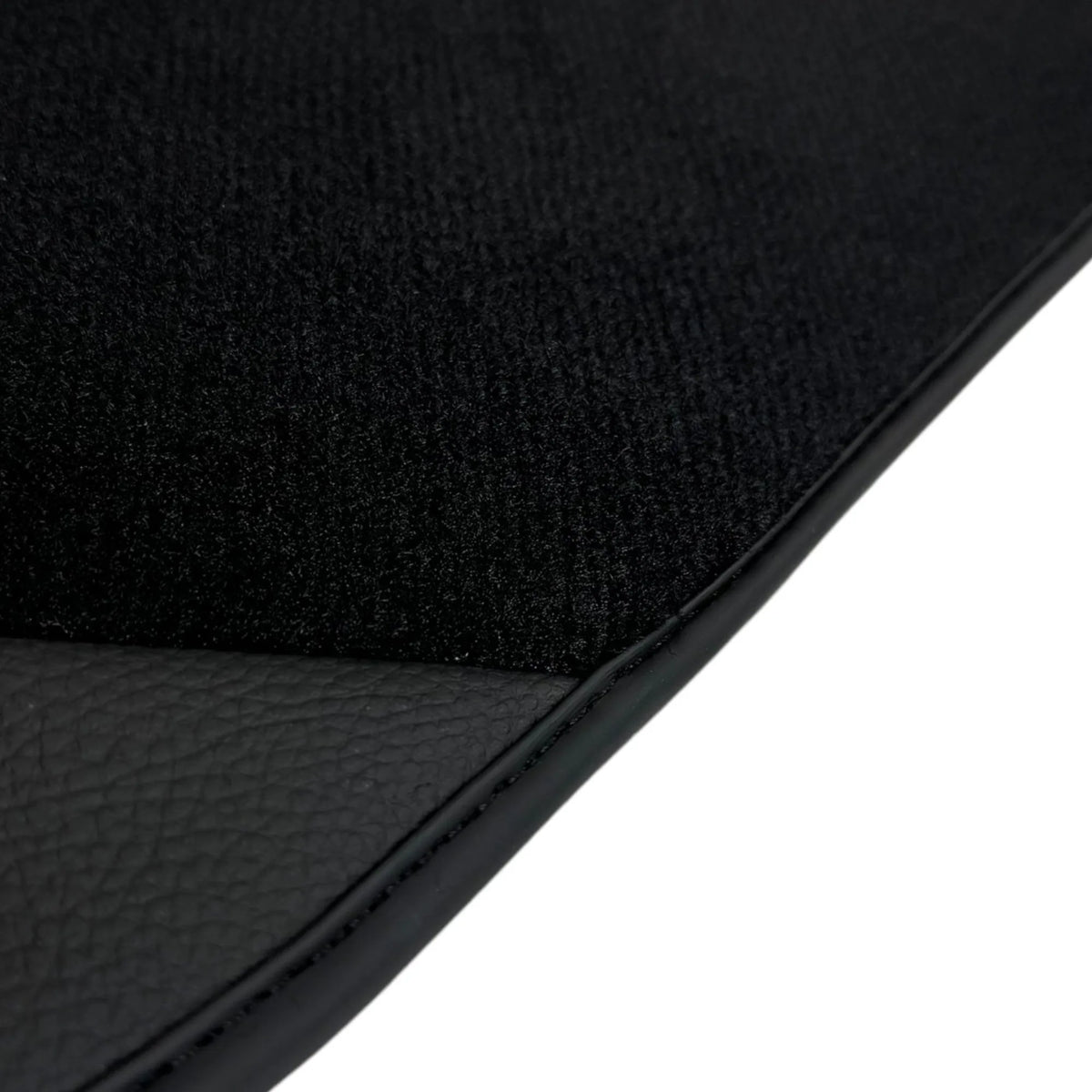 Black Floor Mats for Ferrari 488 GTB (2016-2022) with Leather