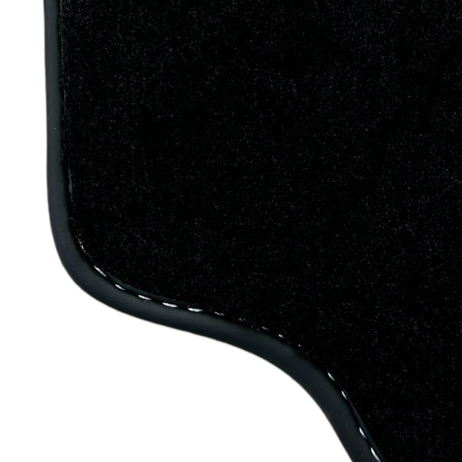 Black Floor Mats for Ferrari 488 Pista Spider (2019-2021) with Beige Tradizione Nappa Leather
