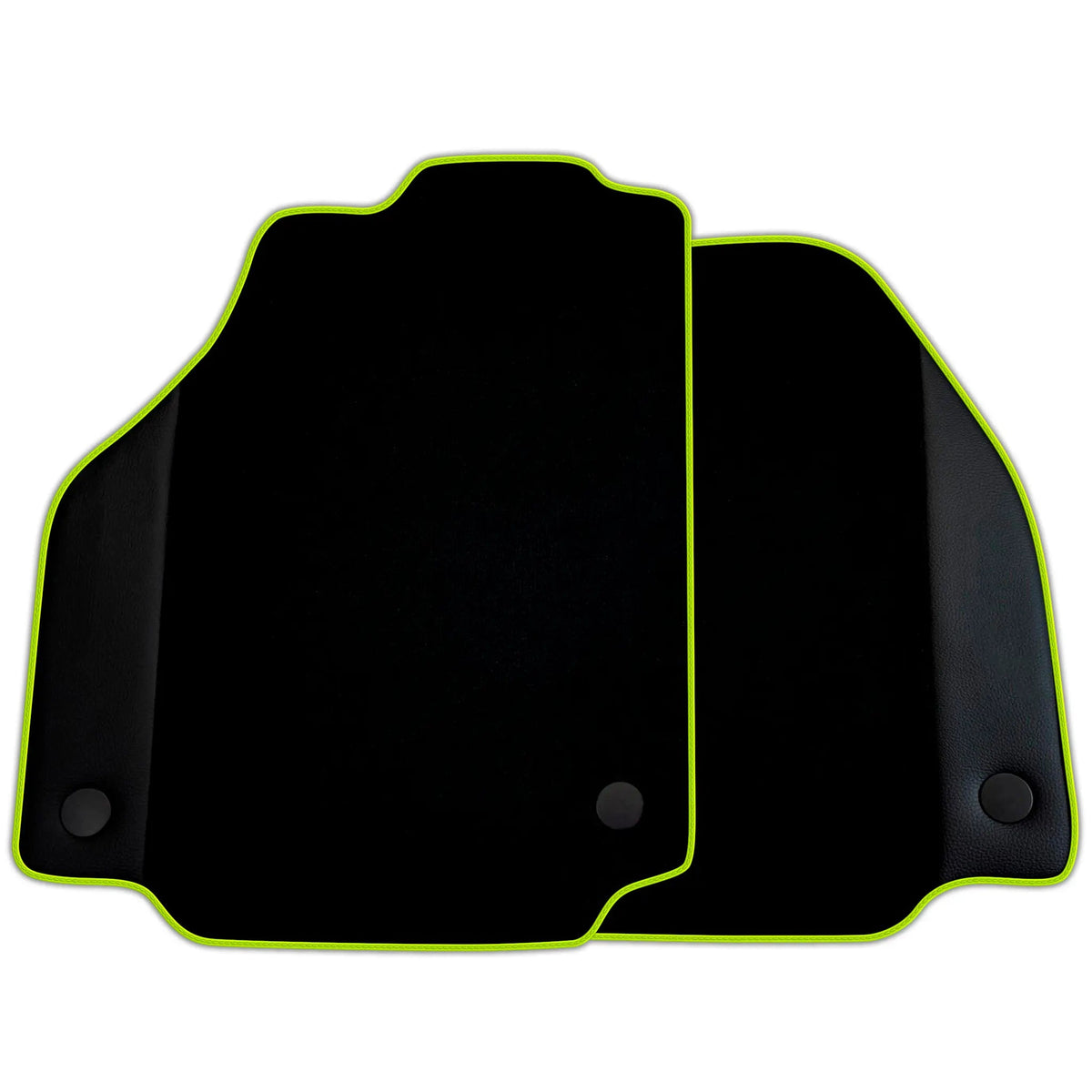 Black Floor Mats for Ferrari 488 Pista Spider (2019-2021) with Leather | Various Trim Colors