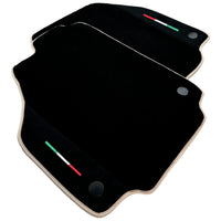 Black Floor Mats For Ferrari 488 Spider 2015-2022 - AutoWin