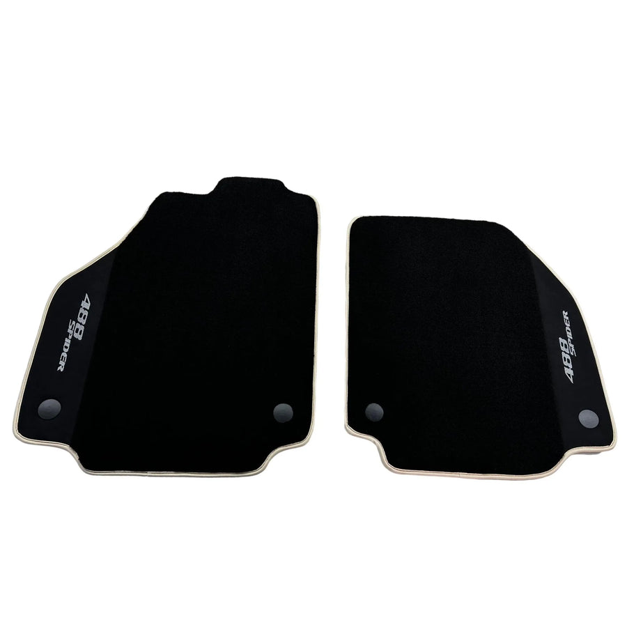 Black Floor Mats For Ferrari 488 Spider 2015-2022 - AutoWin
