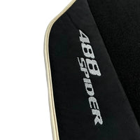 Black Floor Mats For Ferrari 488 Spider 2015-2022 - AutoWin