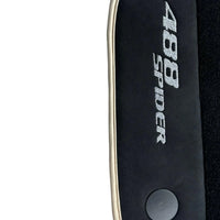 Black Floor Mats For Ferrari 488 Spider 2015-2022 - AutoWin