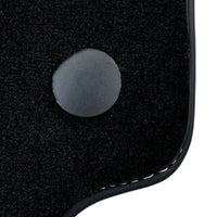 Black Floor Mats for Ferrari 488 Spider (2016-2022) with Bordeaux Nappa Leather