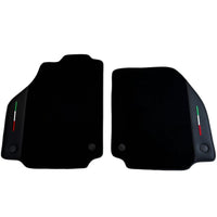 Black Floor Mats for Ferrari 488 Spider (2016-2022) with Leather