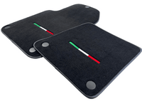 Black Floor Mats For Ferrari 612 Scaglietti 2005-2011 Italian Edition - AutoWin