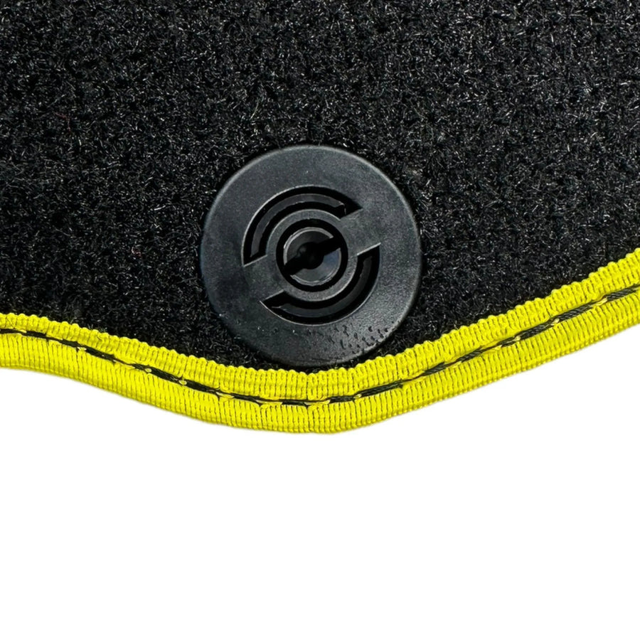Black Floor Mats for Ferrari 812 Superfast (2018-2023) with Leather