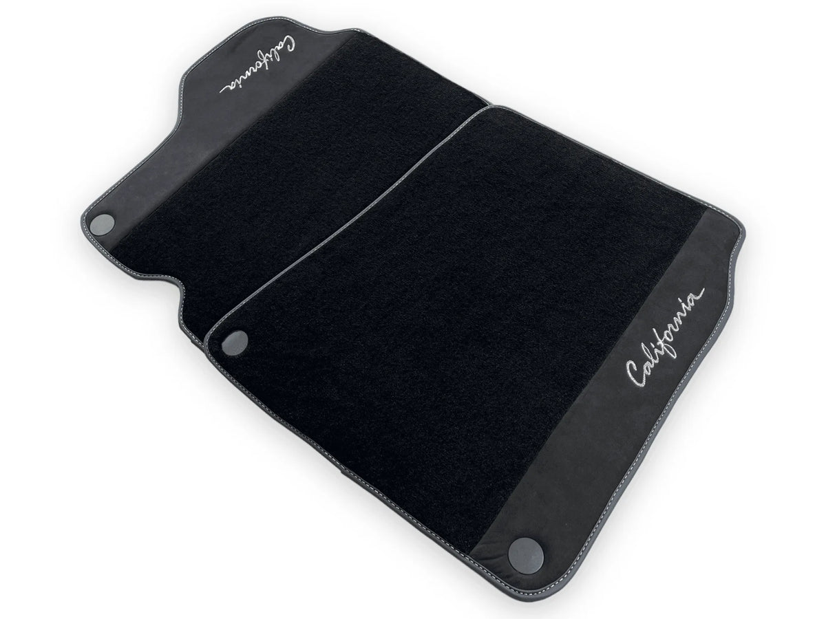 Schwarze Autofußmatten für Ferrari California 2008-2014 mit Alcantara - AutoWin