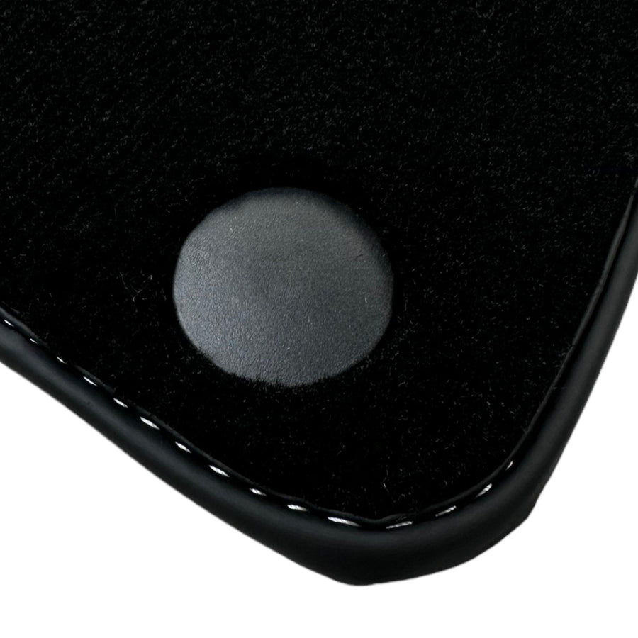 Black Floor Mats for Ferrari California (2008-2014) with Beige Tradizione Nappa Leather - AutoWin