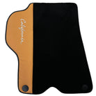 Black Floor Mats for Ferrari California (2008-2014) with Beige Tradizione Nappa Leather - AutoWin
