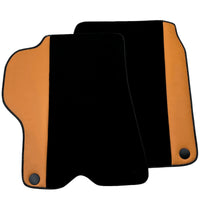 Black Floor Mats for Ferrari California (2008-2014) with Beige Tradizione Nappa Leather - AutoWin