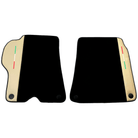 Black Floor Mats for Ferrari California (2008-2014) with Crema Nappa Leather - AutoWin