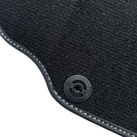 Black Floor Mats for Ferrari F12 Berlinetta (2012-2022) with Carbon Leather - AutoWin