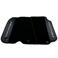Black Floor Mats for Ferrari F12 Berlinetta (2012-2022) with Carbon Leather - AutoWin