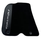 Black Floor Mats for Ferrari F12 Berlinetta (2012-2022) with Carbon Leather - AutoWin