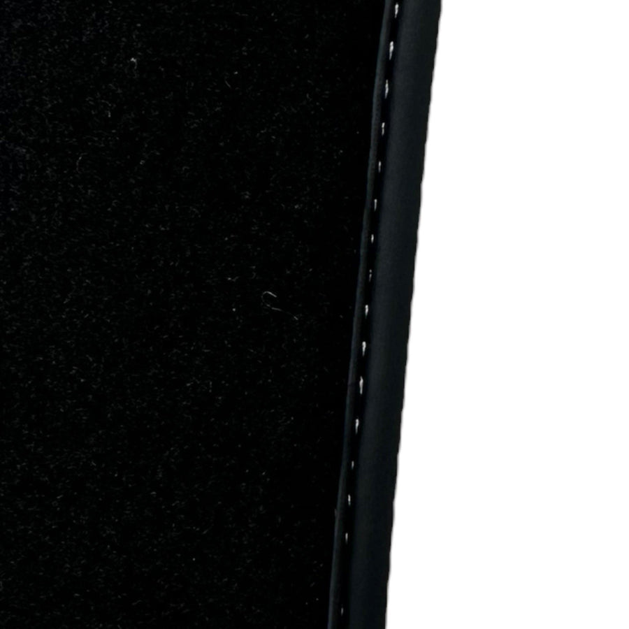 Black Floor Mats for Ferrari F12 Berlinetta (2012-2022) with Carbon Leather - AutoWin