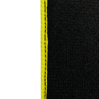 Black Floor Mats for Ferrari F12 Berlinetta (2012-2022) with Leather