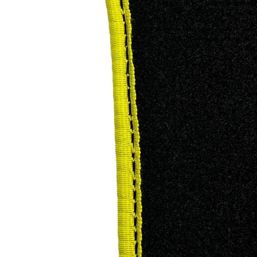 Black Floor Mats for Ferrari F12 TRS (2014) with Carbon Leather - AutoWin