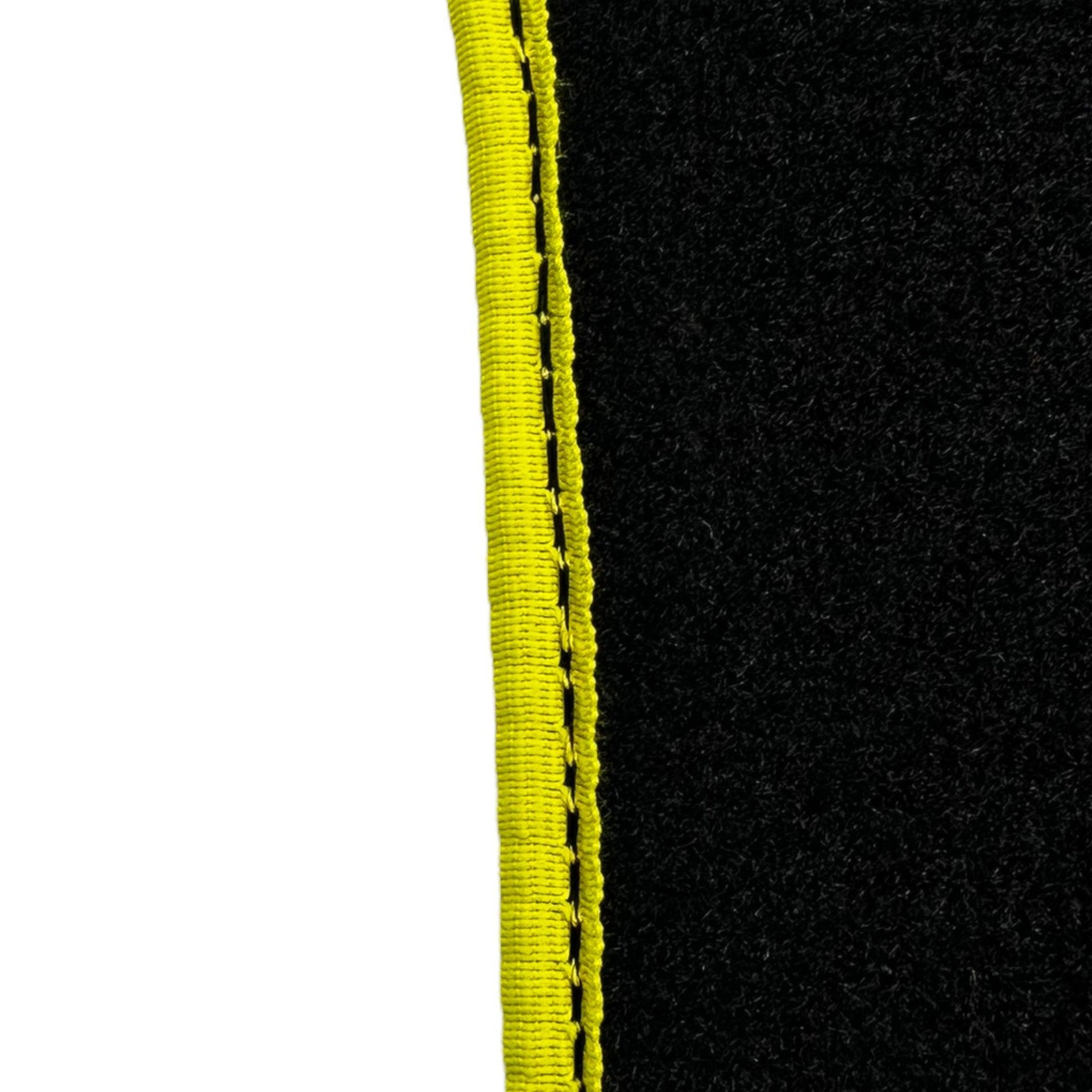 Black Floor Mats for Ferrari F12 TRS (2014) with Carbon Leather - AutoWin