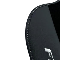 Schwarze Autofußmatten für Ferrari F12 TRS (2014) mit Leder - AutoWin