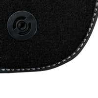 Black Floor Mats for Ferrari F12 TRS (2014) with Leather - AutoWin