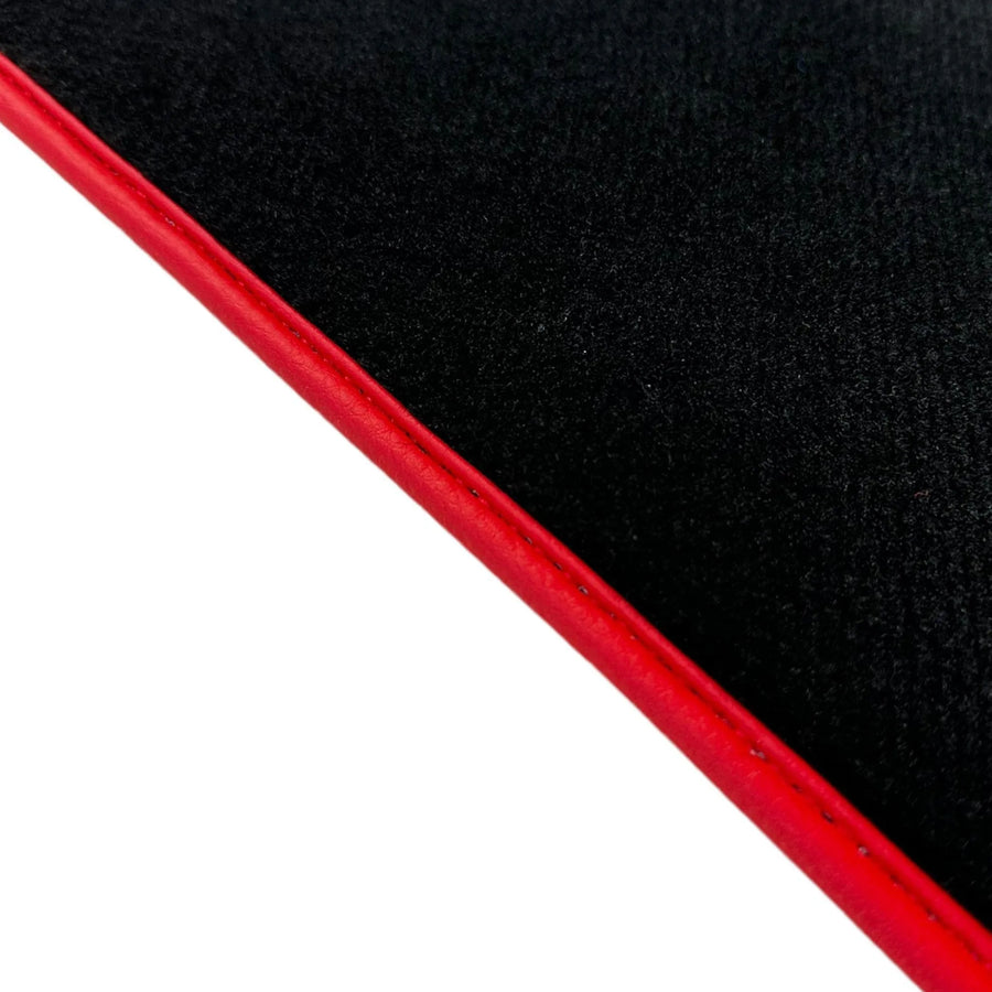 Black Floor Mats For Ferrari F355 1994-1999 With Alcantara Leather - AutoWin