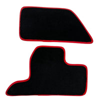 Black Floor Mats For Ferrari F355 1994-1999 With Alcantara Leather - AutoWin