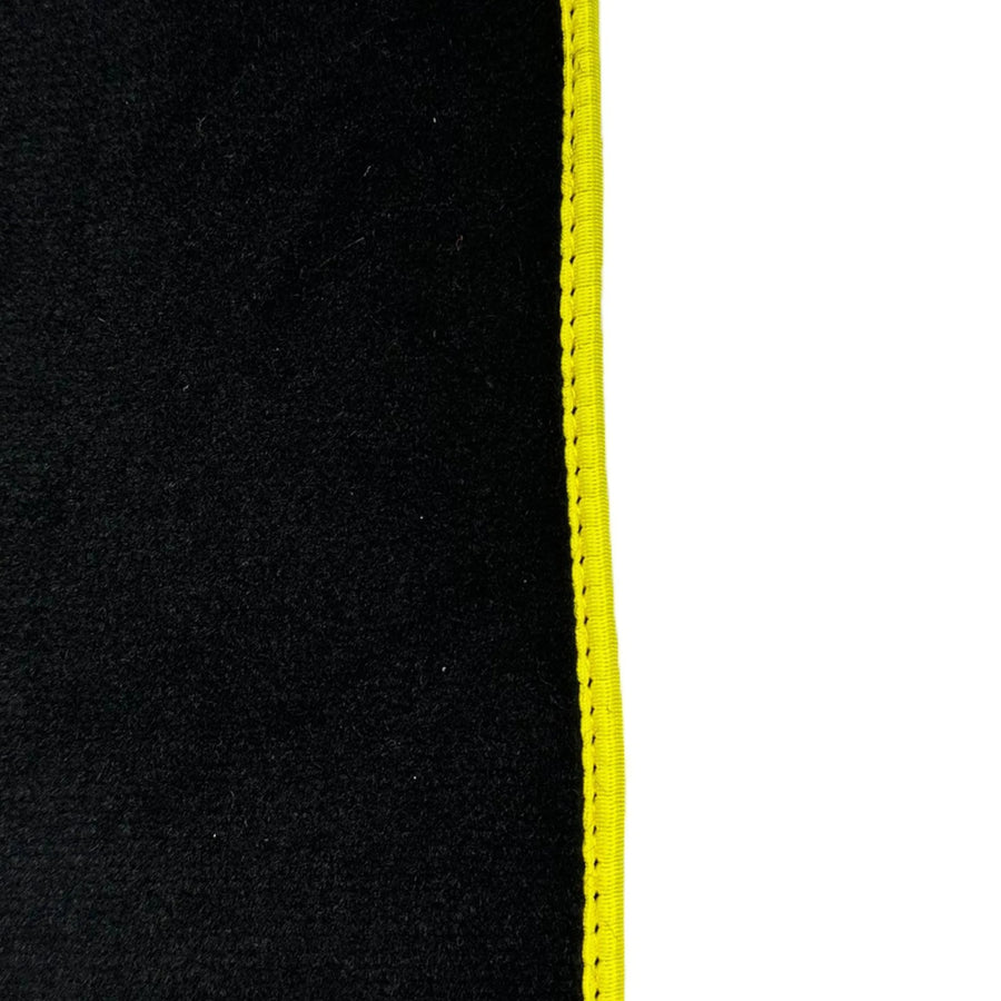 Black Floor Mats For Ferrari F355 1994-1999 With Alcantara Leather - AutoWin