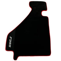 Black Floor Mats For Ferrari F355 1994-1999 With Alcantara Leather - AutoWin
