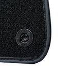 Black Floor Mats For Ferrari GTC4 Lusso (2016-2023) with Leather - AutoWin