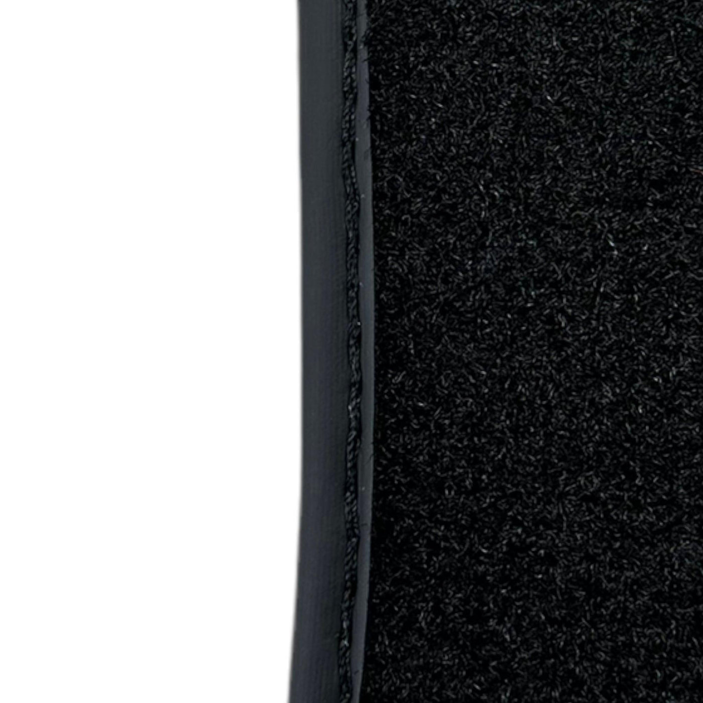 Black Floor Mats For Ferrari GTC4 Lusso (2016-2023) with Leather - AutoWin