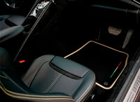 Black Floor Mats For Ferrari GTC4 Lusso (2016-2023) with Leather | Beige Trim