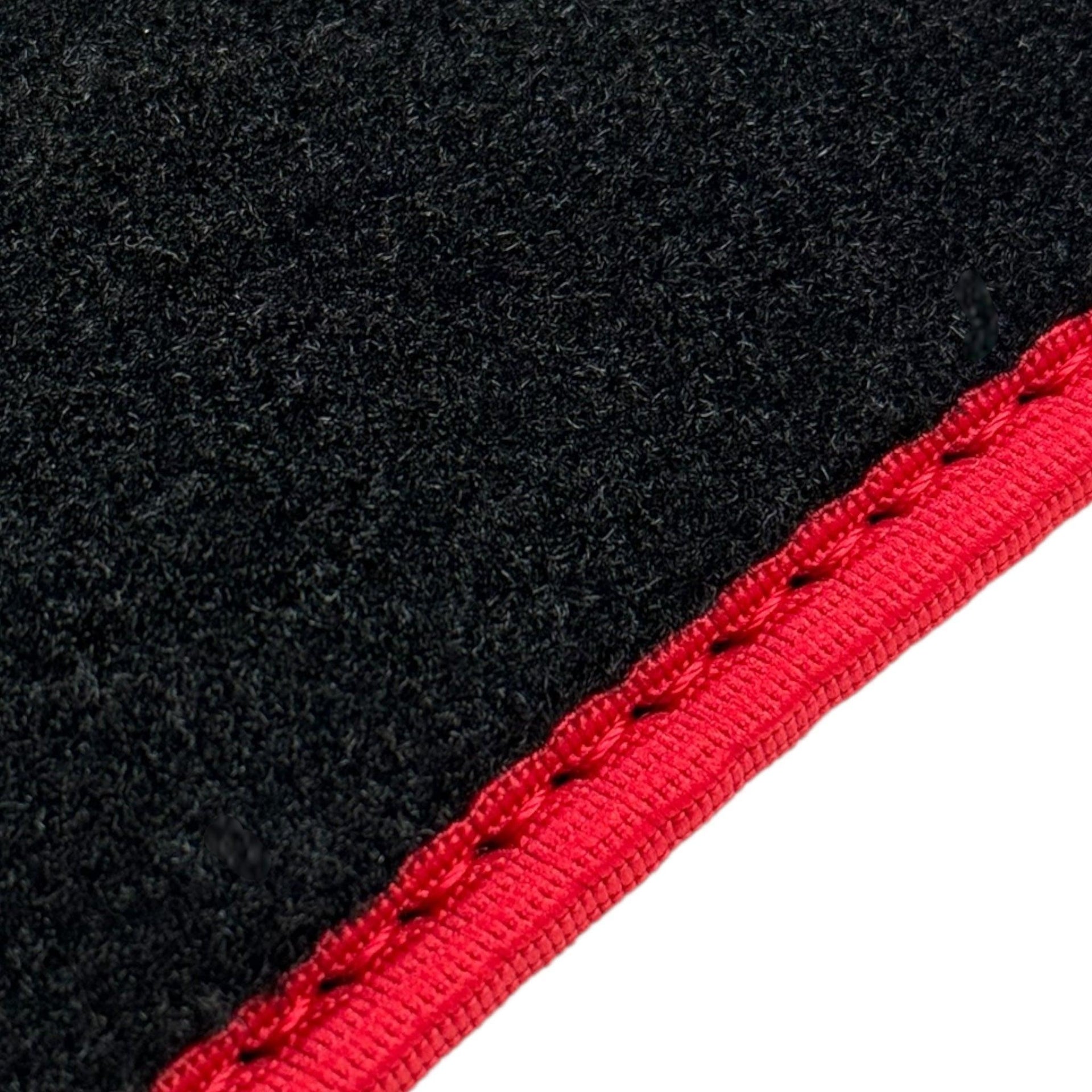 Black Floor Mats for Ferrari GTC4 Lusso with Leather and Red Trim | Right Hand Drive - AutoWin