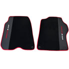 Black Floor Mats for Ferrari GTC4 Lusso with Leather and Red Trim | Right Hand Drive - AutoWin