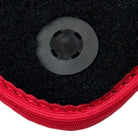 Black Floor Mats for Ferrari GTC4 Lusso with Leather and Red Trim | Right Hand Drive - AutoWin