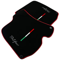 Black Floor Mats for Ferrari Portofino (2018-2023) Italian Edition with Red Trim - AutoWin