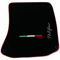 Black Floor Mats for Ferrari Portofino (2018-2023) Italian Edition with Red Trim - AutoWin