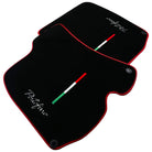Black Floor Mats for Ferrari Portofino (2018-2023) Italian Edition with Red Trim - AutoWin