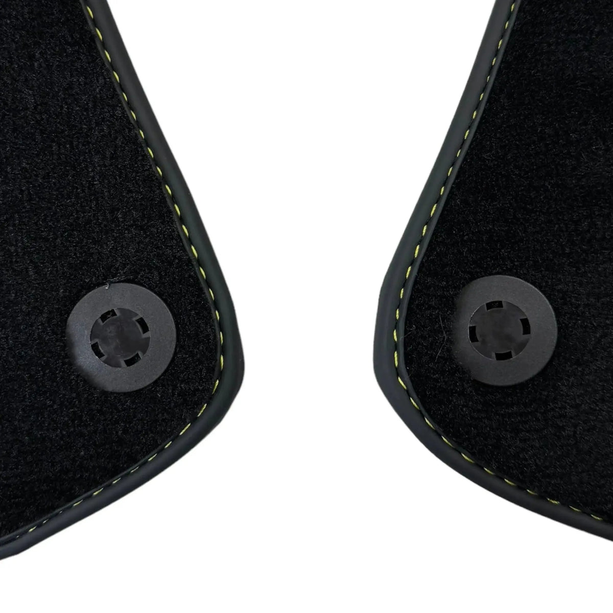 Black Floor Mats for Ferrari Portofino (2018-2023) with Leather - AutoWin