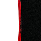 Black Floor Mats For Ferrari Portofino (2018-2023) With Leather and Red Trim - AutoWin