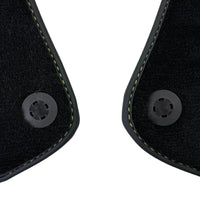 Black Floor Mats for Ferrari Portofino (2018-2023) with Leather - AutoWin